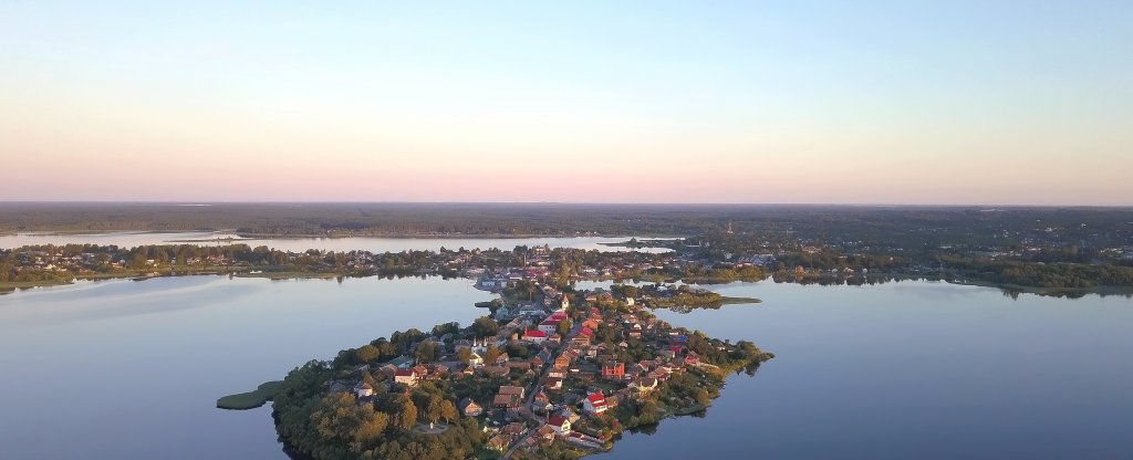 Себеж - небесное место на земле,  - Фото с квадрокоптера