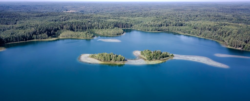 Озеро Синовино. Себежский район,  - Фото с квадрокоптера