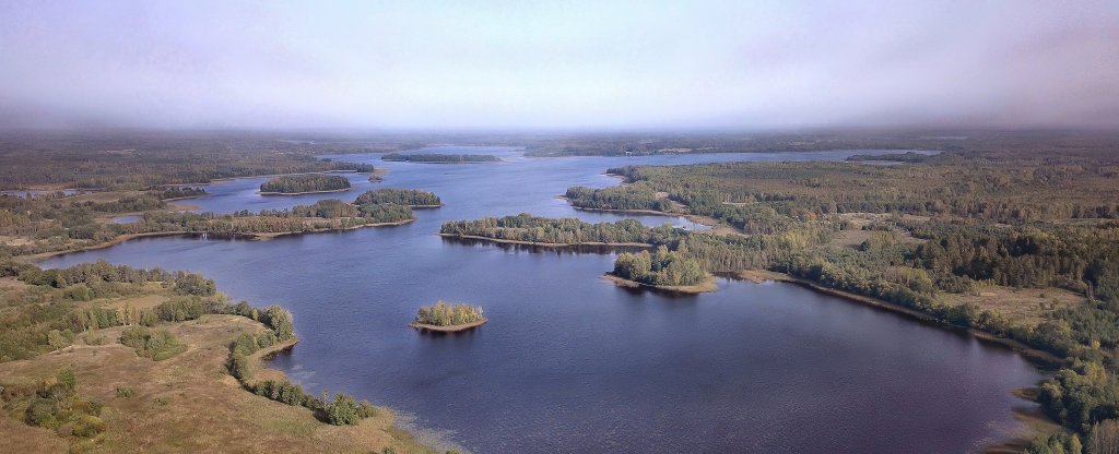 озеро Неведро. Себежский район,  - Фото с квадрокоптера