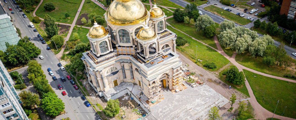 Собор, Санкт-Петербург - Фото с квадрокоптера