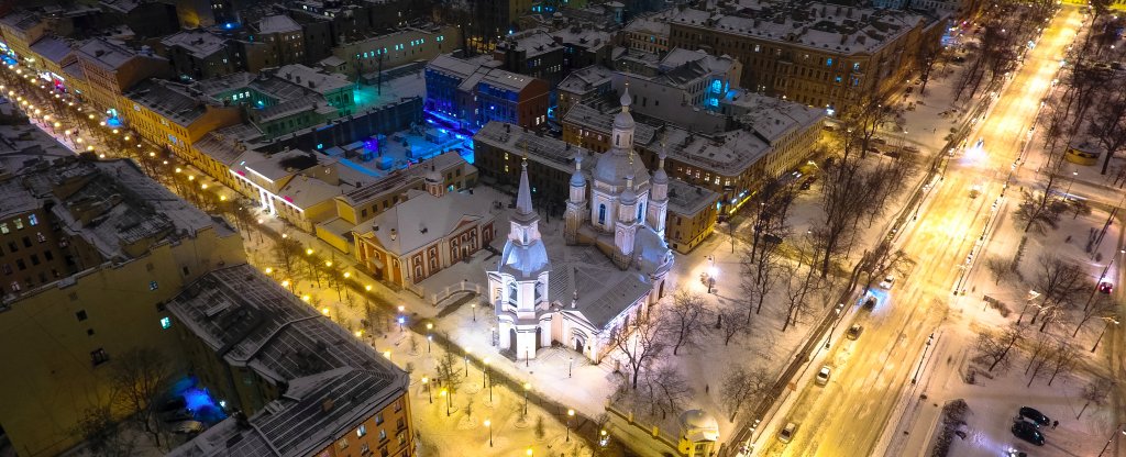 Андреевский собор, Санкт-Петербург - Фото с квадрокоптера