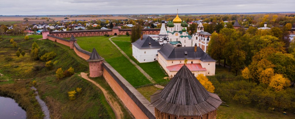 Суздаль Спасо-Евфимиев монастырь,  - Фото с квадрокоптера