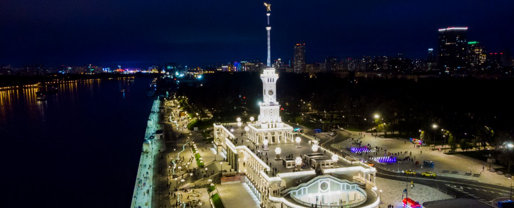 северный речной вокзал,  - Фото с квадрокоптера