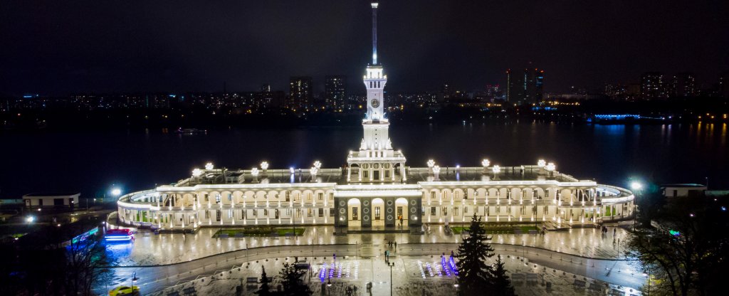 северный речной вокзал,  - Фото с квадрокоптера