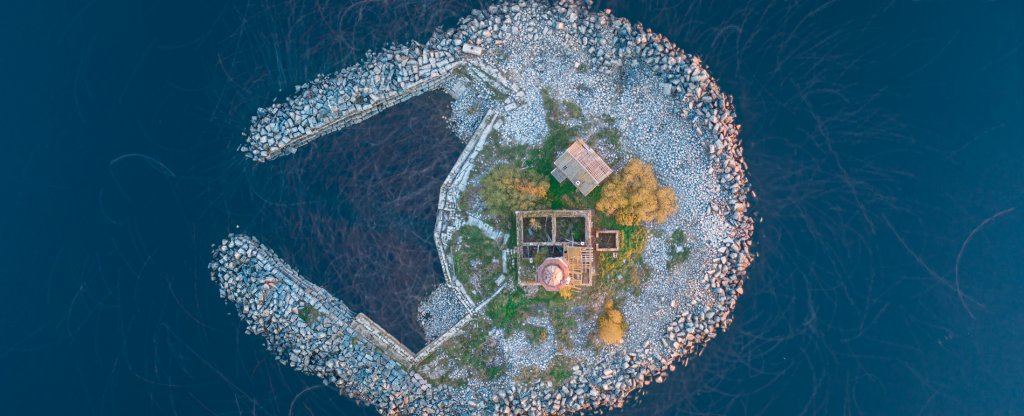 Чайки,  - Фото с квадрокоптера