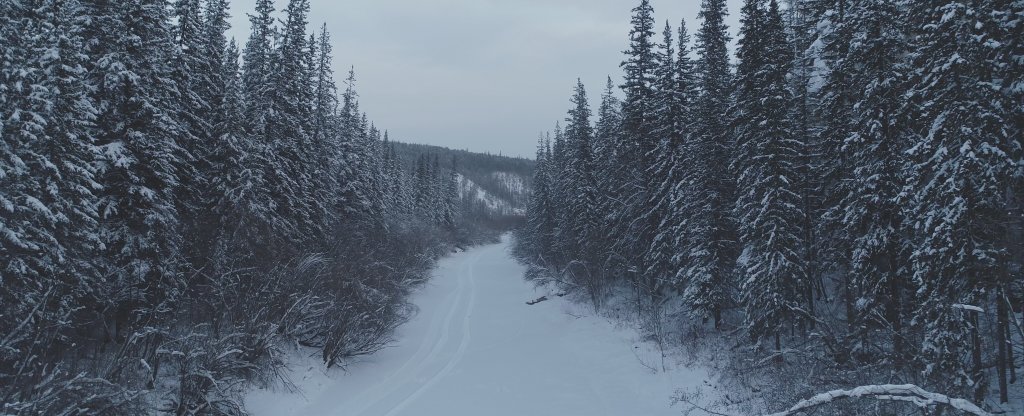 река Кэтэмэ. Хангалаский улус,  - Фото с квадрокоптера