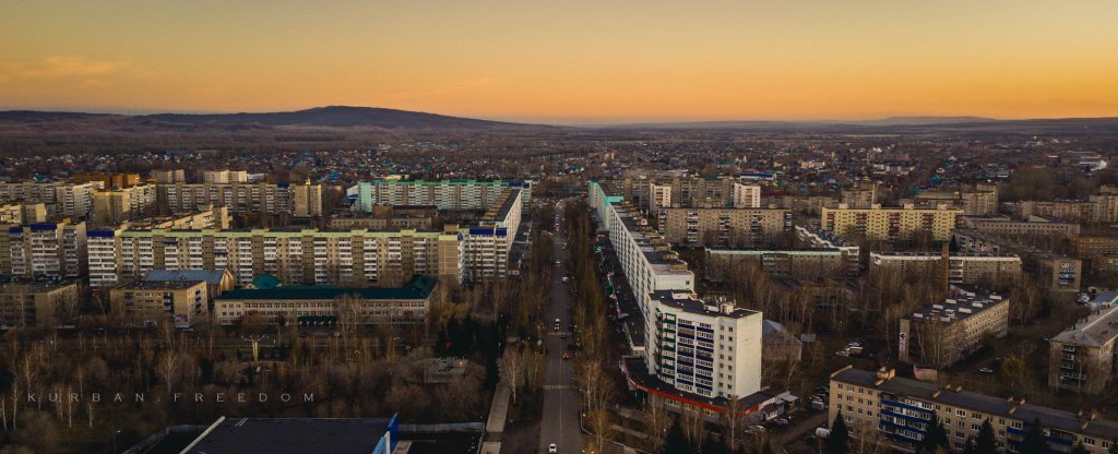 Улица Ленина г.Мелеуз, Мелеуз - Фото с квадрокоптера