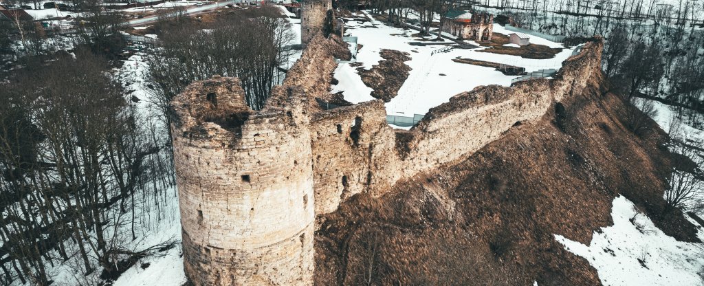 Крепость Копорье, Сосновый Бор - Фото с квадрокоптера