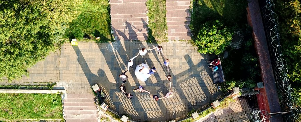 Свадьба,  - Фото с квадрокоптера