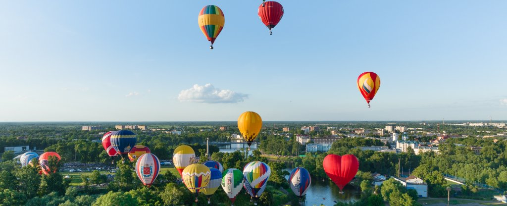 Плещеево озеро Переславль воздушные шары