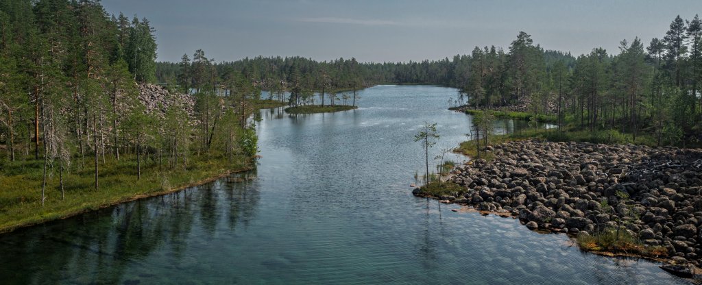 Райский уголок в Карелии,  - Фото с квадрокоптера