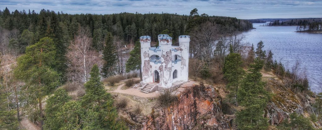 остров Людвигштайн,  - Фото с квадрокоптера