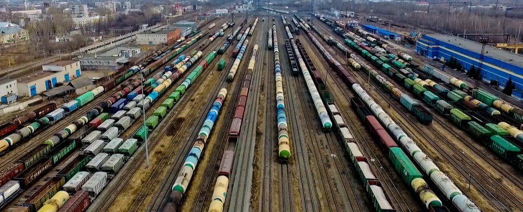 Вагончик тронется, вагончик тронется...., Нижний Новгород - Фото с квадрокоптера