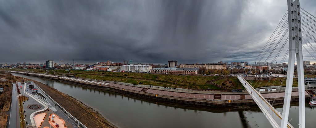 Вид с моста влюбленных, Тюмень - Фото с квадрокоптера