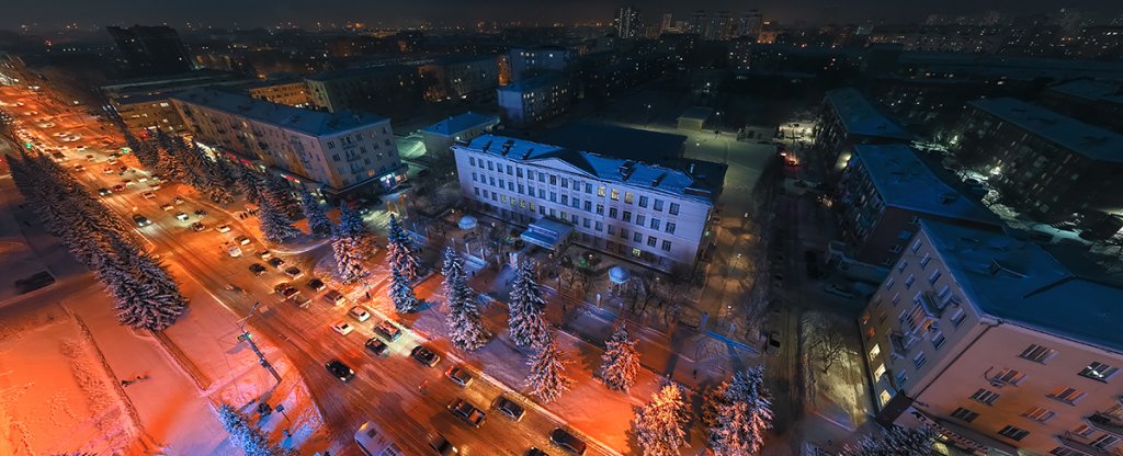 Лицей 111 Новокузнецк, Новокузнецк - Фото с квадрокоптера