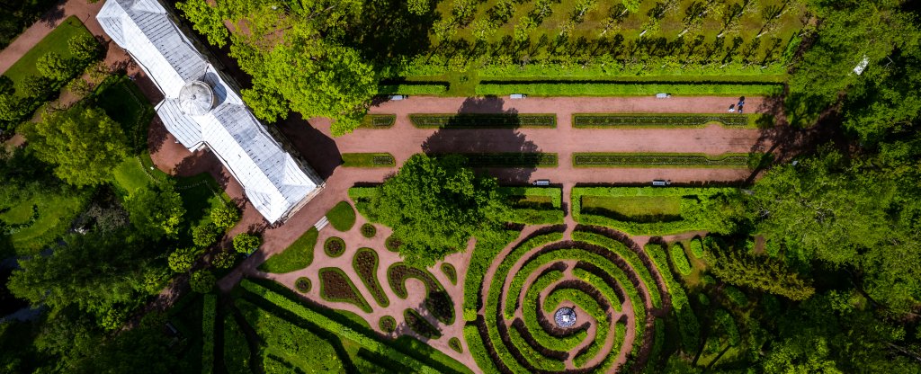 Павловский дворцово-парковый ансамбль, Павловск - Фото с квадрокоптера