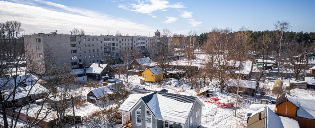 Каркасный дом с участком в Приозёрске., Приозерск - Фото с квадрокоптера