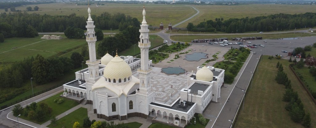 Белая мечеть, Болгар - Фото с квадрокоптера