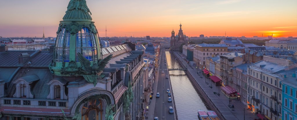 Дом Зингер, Санкт-Петербург - Фото с квадрокоптера