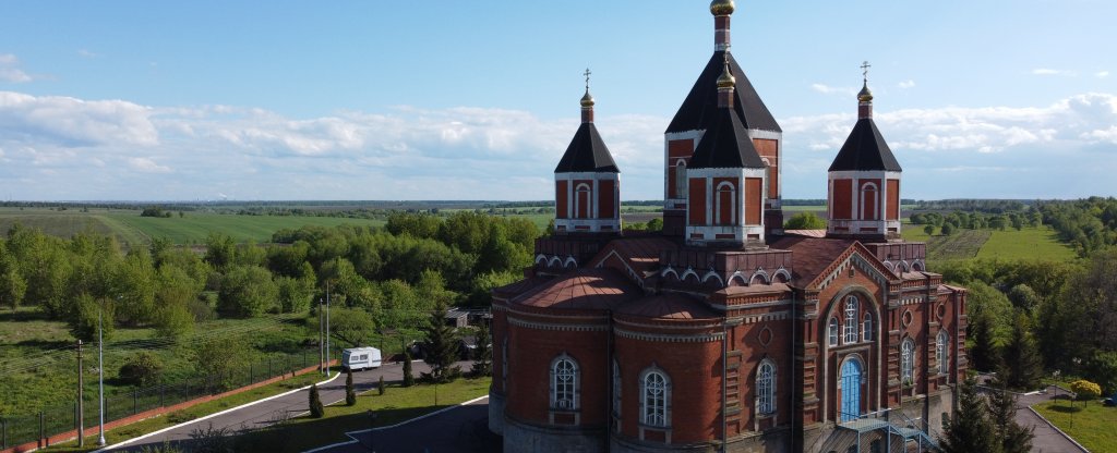 Иверский собор на М-4, Венёв - Фото с квадрокоптера