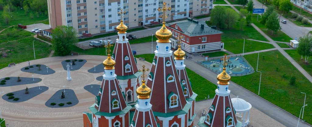 Храм Отрадный,  - Фото с квадрокоптера