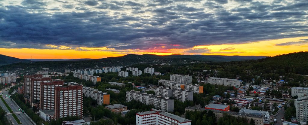 Закат, Тында - Фото с квадрокоптера