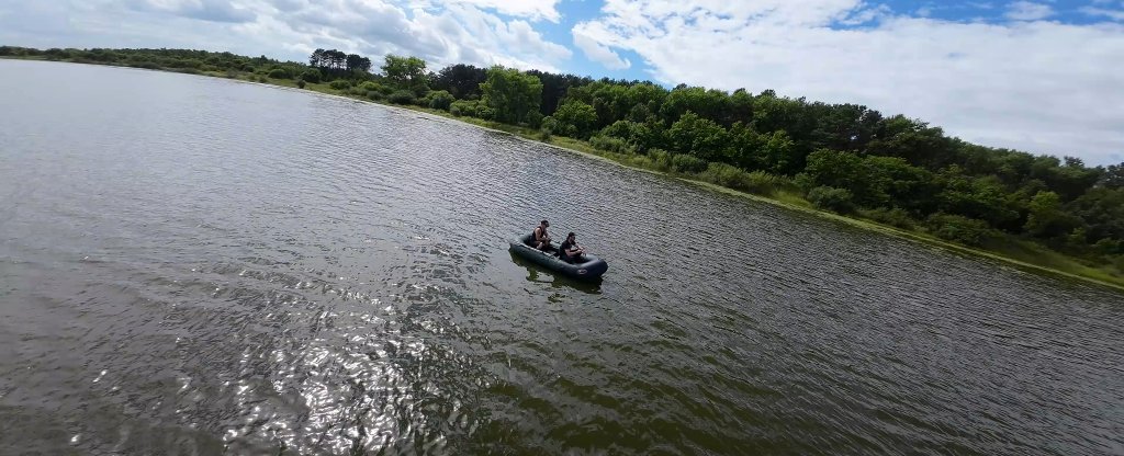 Аэросъёмка на рыбалке,  - Фото с квадрокоптера