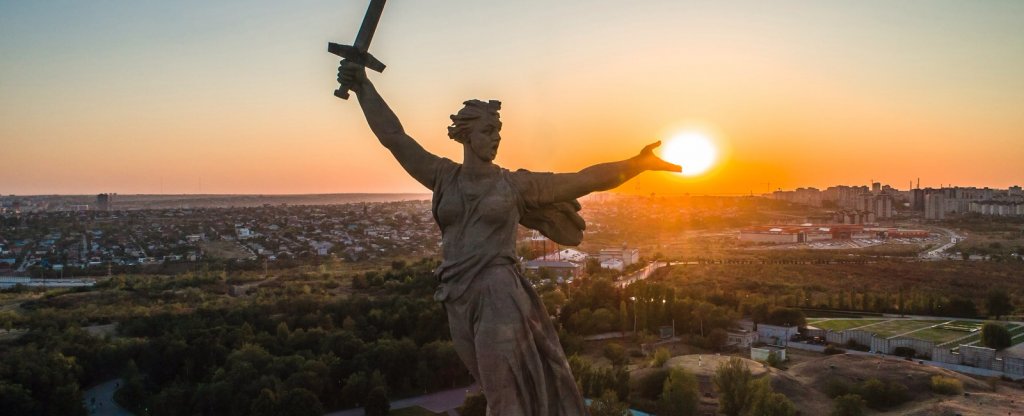 Родина-Мать, Волгоград - Фото с квадрокоптера