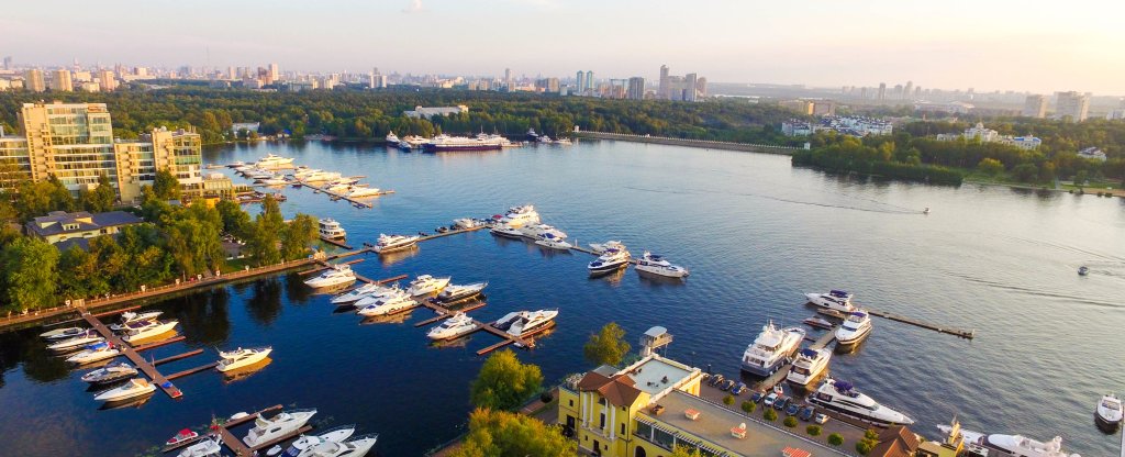 Яхт Клуб. Химкинское водохранилище,  - Фото с квадрокоптера