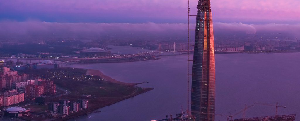 Лахта-центр,  - Фото с квадрокоптера