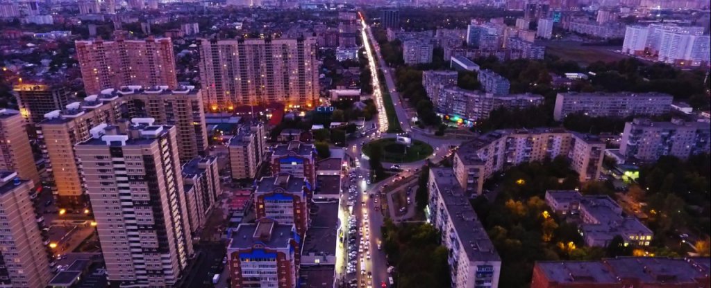 вечер, Краснодар - Фото с квадрокоптера