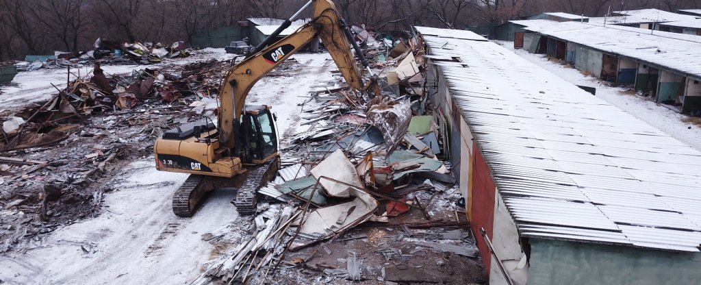 Демонтаж,  - Фото с квадрокоптера