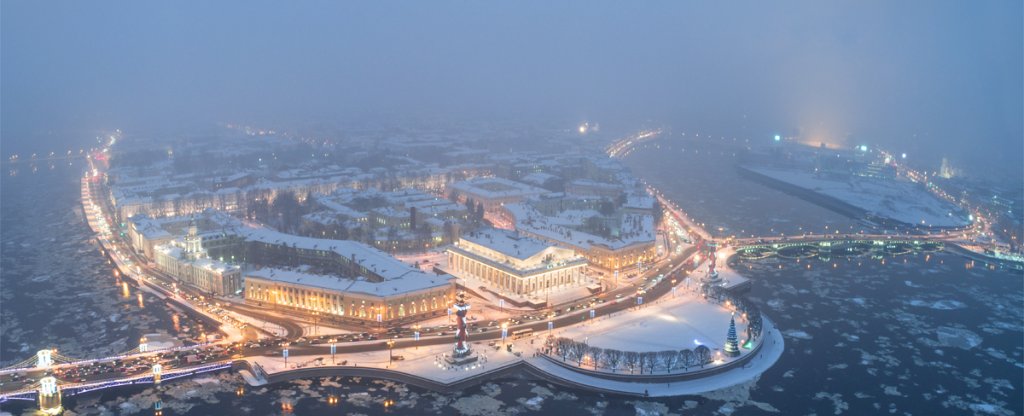 Ледостав, Санкт-Петербург - Фото с квадрокоптера