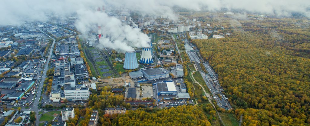 Осень в Гольяново, Москва - Фото с квадрокоптера