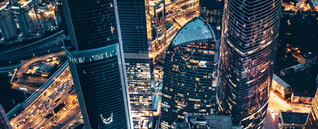 Город, который не спит, Москва - Фото с квадрокоптера