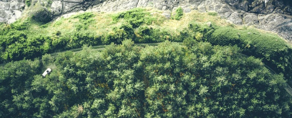 На краю моря,  - Фото с квадрокоптера