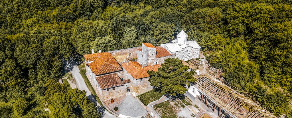 Монастырь Сурб-Хач (Крым),  - Фото с квадрокоптера