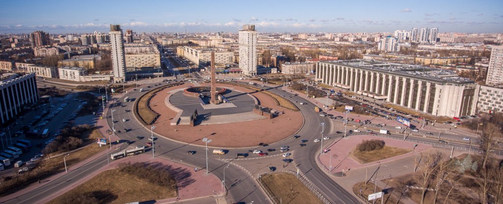 Площадь Победы в Санкт-Петербурге, Санкт-Петербург - Фото с квадрокоптера