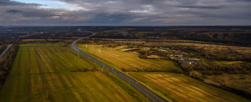 Дорога,  - Фото с квадрокоптера