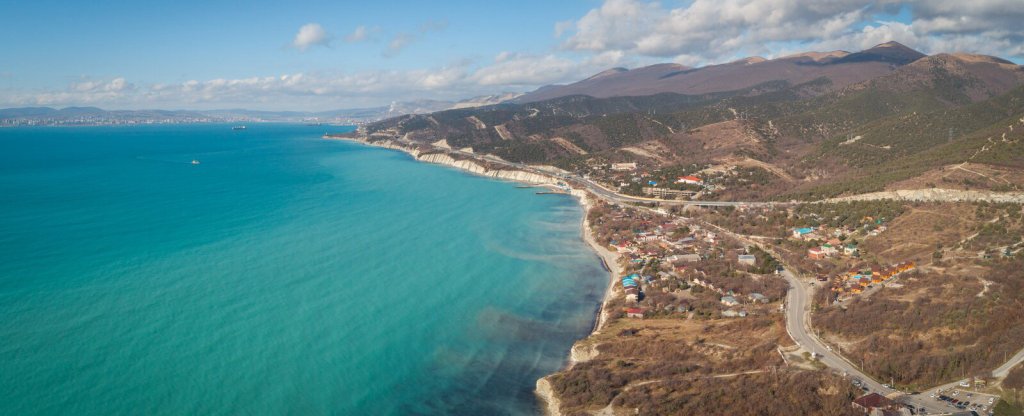 Дорога на Геленджик, Кабардинка - Фото с квадрокоптера