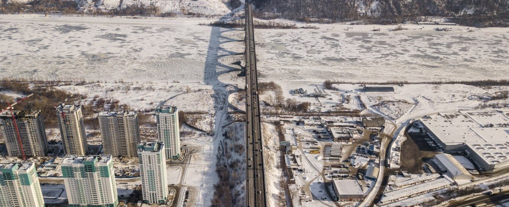 Зимняя зарисовка,  - Фото с квадрокоптера