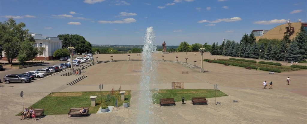 Фонтан,  - Фото с квадрокоптера