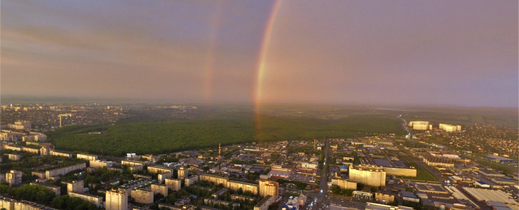 Радуга,  - Фото с квадрокоптера