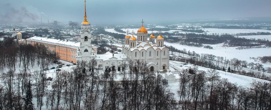 Успенский собор во Владимире,  - Фото с квадрокоптера