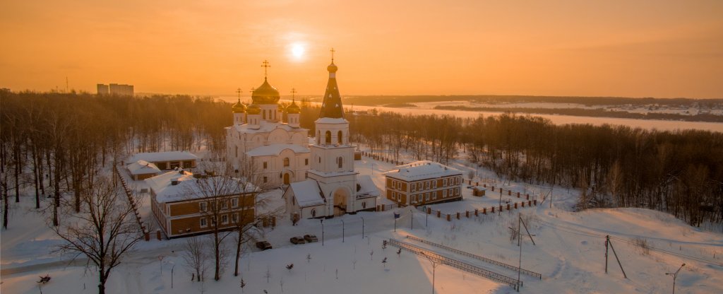 Зимнее солнце, Череповец - Фото с квадрокоптера