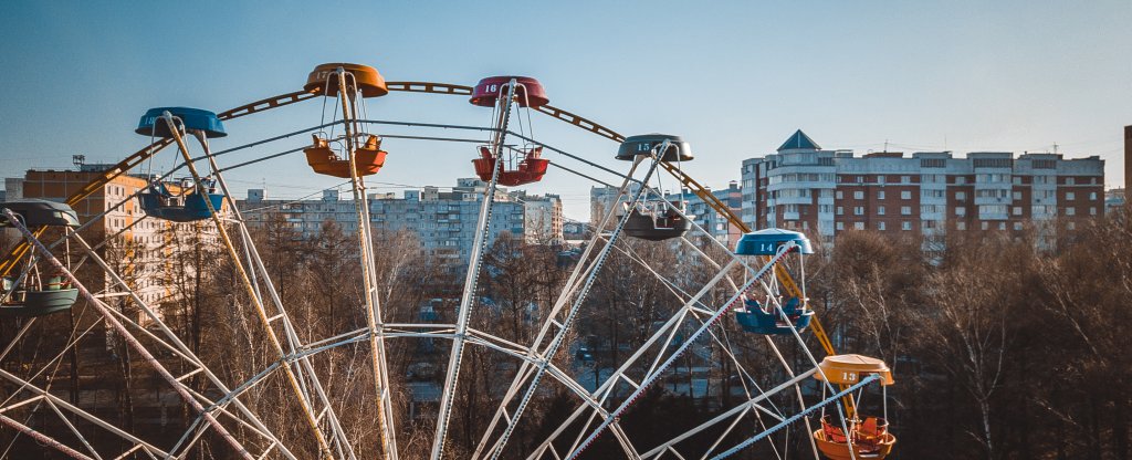 Колесо обозрения, Коломна - Фото с квадрокоптера