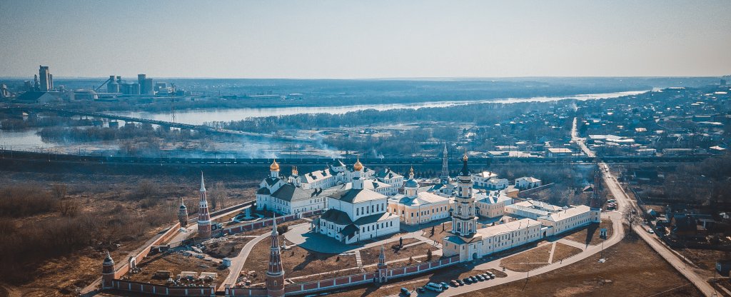 Староголутвинский монастырь, Коломна - Фото с квадрокоптера