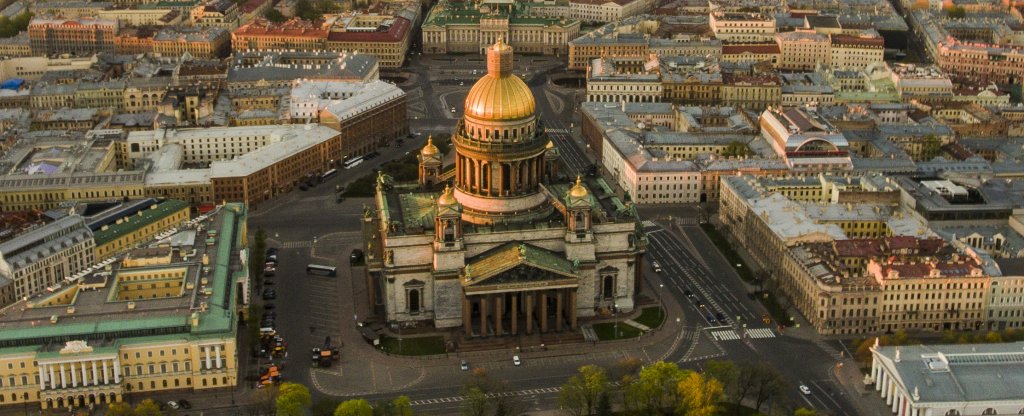 Исаакиевский собор в Санкт Петербурге сверху