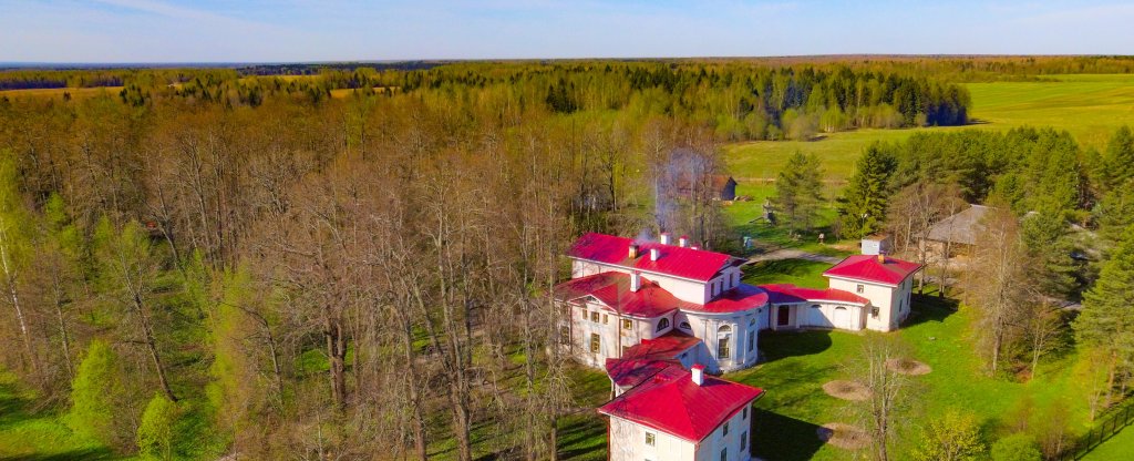 с. Покровское . Усадьба Брянчаниновых,  - Фото с квадрокоптера