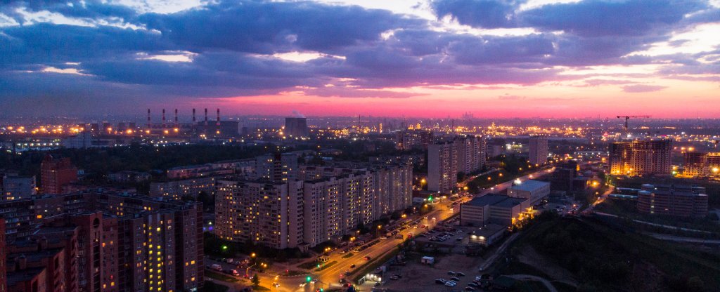 Дзержинский закат,  - Фото с квадрокоптера